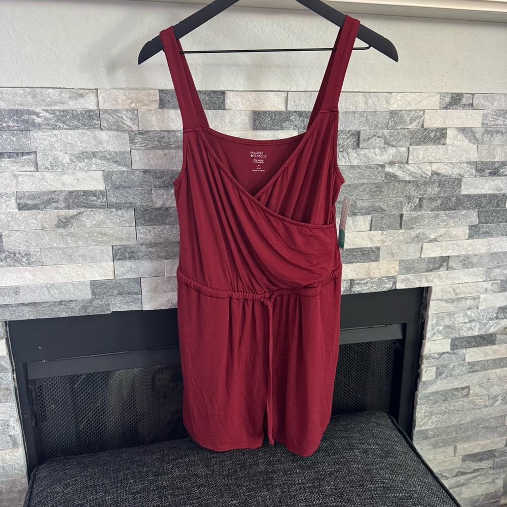NWOT Stitch Fix Market & Spruce Gracelyn Jersey Elastic Waist Romper - Picture 6 of 10